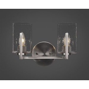 Atlas - 2 Light Bath Bar-8.75 Inches Tall and 12.75 Inches Wide - 871616