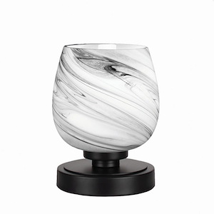Luna-1 Light Accent Table Lamp-6 Inches Wide by 7.75 Inches High