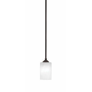 Zilo - 1 Light Stem Hung Mini Pendant-7.25 Inches Tall and 4 Inches Width