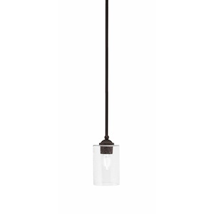 Zilo - 1 Light Stem Hung Mini Pendant-7.5 Inches Tall and 4 Inches Width