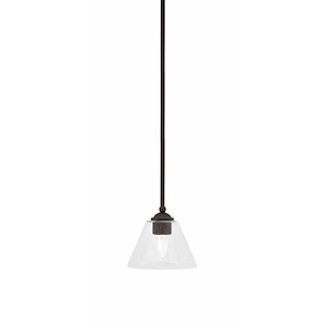 Zilo - 1 Light Stem Hung Mini Pendant-6 Inches Tall and 7 Inches Width