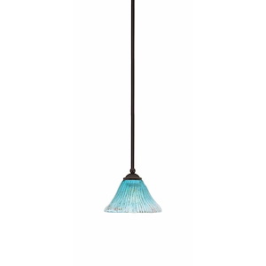 Zilo - 1 Light Stem Hung Mini Pendant-5.5 Inches Tall and 7 Inches Width