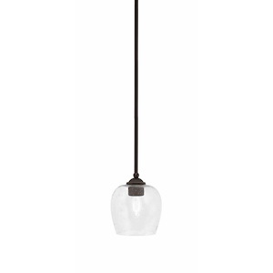 Zilo - 1 Light Stem Hung Mini Pendant-7.25 Inches Tall and 6 Inches Width