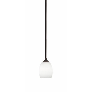 Zilo - 1 Light Stem Hung Mini Pendant-7 Inches Tall and 5 Inches Width