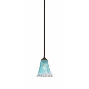 Zilo - 1 Light Stem Hung Mini Pendant-7.5 Inches Tall and 5.5 Inches Width