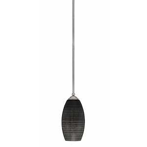 Zilo - 1 Light Stem Hung Mini Pendant-10.75 Inches Tall and 5.5 Inches Width