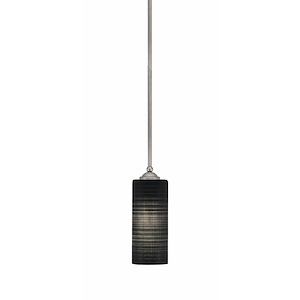 Zilo - 1 Light Stem Hung Mini Pendant-10.5 Inches Tall and 4 Inches Width