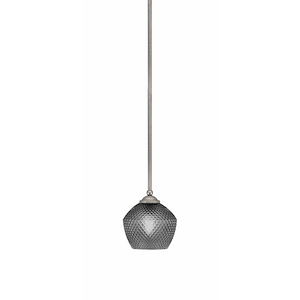 Zilo - 1 Light Stem Hung Mini Pendant-6.5 Inches Tall and 6 Inches Width