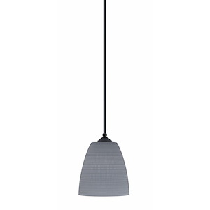 Zilo - 1 Light Stem Hung Mini Pendant-9.5 Inches Tall and 8 Inches Width