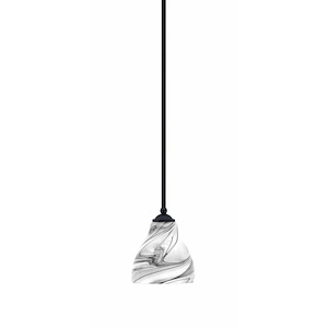 Zilo - 1 Light Stem Hung Mini Pendant-7.25 Inches Tall and 6.25 Inches Width