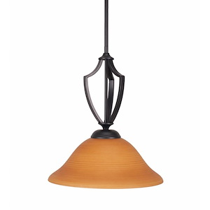 Zilo - 1 Light Pendant-15.5 Inches Tall and 12 Inches Wide