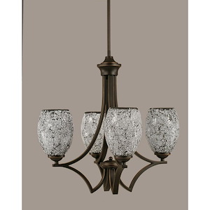 Zilo - 4 Light Chandelier-19.75 Inches Tall and 20.25 Inches Wide