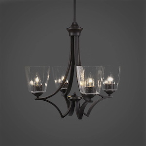 Zilo - 4 Light Chandelier-19.75 Inches Tall and 15 Inches Wide - 698894