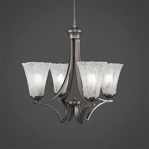 Zilo - 4 Light Chandelier-19.75 Inches Tall and 16 Inches Wide