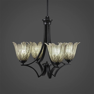 Zilo - 4 Light Chandelier-19.75 Inches Tall and 22.5 Inches Wide - 698868