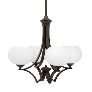 Zilo - 4 Light Uplight Chandelier-19.75 Inches Tall and 22 Inches Wide