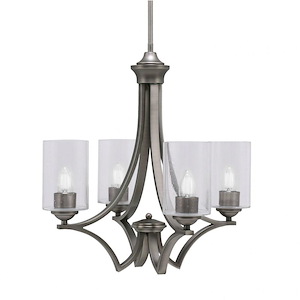Zilo - 4 Light Uplight Chandelier-19.75 Inches Tall and 19 Inches Wide
