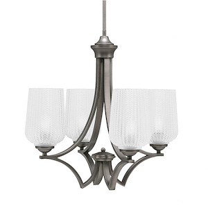 Zilo - 4 Light Uplight Chandelier-19.75 Inches Tall and 20.25 Inches Wide