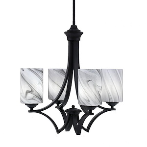 Zilo - 4 Light Uplight Chandelier-19.75 Inches Tall and 19.25 Inches Wide