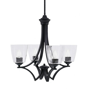 Zilo - 4 Light Uplight Chandelier-19.75 Inches Tall and 19.5 Inches Wide