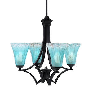 Zilo - 4 Light Uplight Chandelier-19.75 Inches Tall and 20.5 Inches Wide