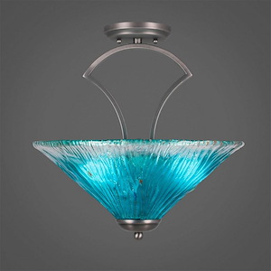 Zilo - 3 Light Semi-Flush Mount-15.75 Inches Tall and 16 Inches Wide