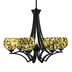 Zilo - 6 Light Chandelier-22.5 Inches Tall and 27 Inches Wide - 549470
