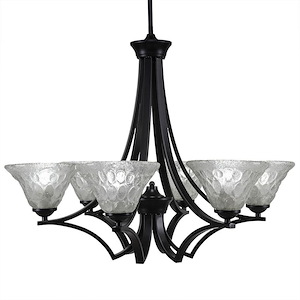 Zilo - 6 Light Chandelier-22.5 Inches Tall and 28.25 Inches Wide
