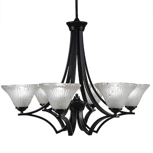 Zilo - 6 Light Chandelier-22.5 Inches Tall and 28 Inches Wide