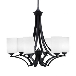 Zilo - 6 Light Uplight Chandelier-23 Inches Tall and 24.75 Inches Wide