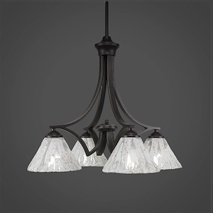 Zilo - 4 Light Chandelier-19 Inches Tall and 20.25 Inches Wide