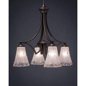 Zilo - 4 Light Chandelier-21 Inches Tall and 20.25 Inches Wide
