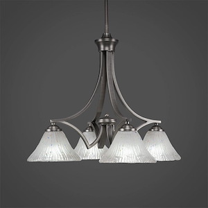 Zilo - 4 Light Chandelier-18.75 Inches Tall and 18.75 Inches Wide