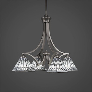 Zilo - 4 Light Chandelier-19.75 Inches Tall and 20.25 Inches Wide