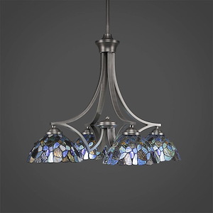 Zilo - 4 Light Chandelier-18.5 Inches Tall and 19.5 Inches Wide