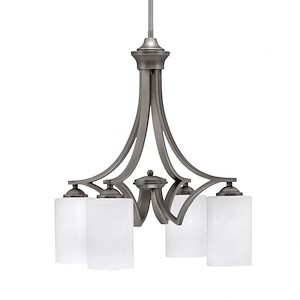 Zilo - 4 Light Downlight Chandelier-20.75 Inches Tall and 19 Inches Wide