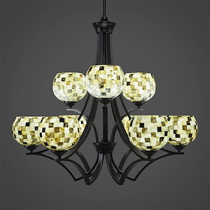 Zilo - 9 Light Chandelier-27.75 Inches Tall and 28 Inches Wide