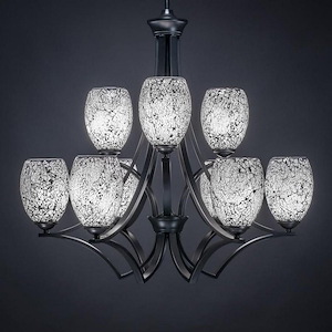 Zilo - 9 Light Chandelier-28 Inches Tall and 29.25 Inches Wide