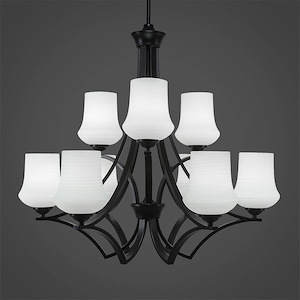 Zilo - 9 Light Chandelier-27.75 Inches Tall and 29.5 Inches Wide