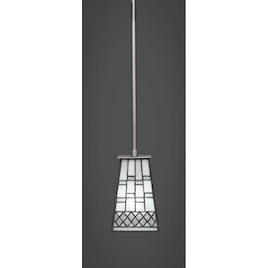 Apollo - 1 Light Stem Mini Pendant With Hang Straight Swivel-7.5 Inches Tall and 5 Inches Wide