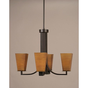 Apollo - 4 Light Chandelier-18 Inches Tall and 22 Inches Wide