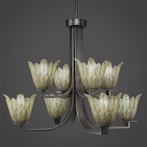 Apollo - 8 Light Chandelier-23 Inches Tall and 30.5 Inches Wide