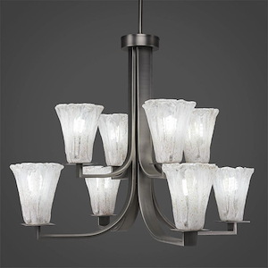 Apollo - 8 Light Chandelier-23 Inches Tall and 28.75 Inches Wide