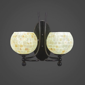 Capri - 2 Light Wall Sconce-13 Inches Tall and Inches Wide - 699326