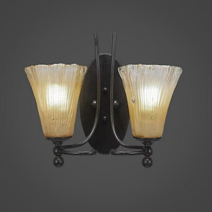 Capri - 2 Light Wall Sconce-13 Inches Tall and 7.5 Inches Wide - 359298
