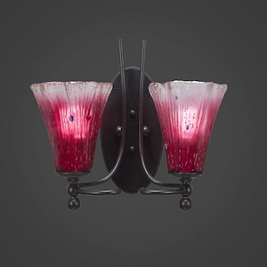 Capri - 2 Light Wall Sconce-13 Inches Tall and Inches Wide