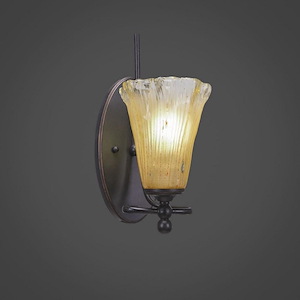 Capri - 1 Light Wall Sconce-13 Inches Tall and 9 Inches Wide