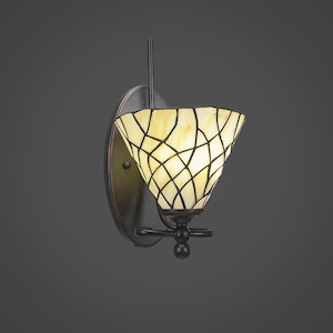 Capri - 1 Light Wall Sconce-12.75 Inches Tall and 7 Inches Wide