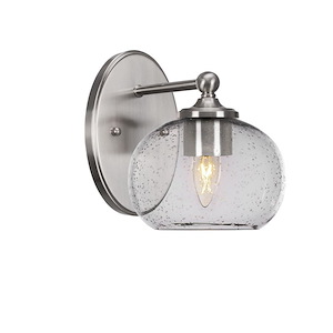 Capri - 1 Light Wall Sconce-8.25 Inches Tall and 7 Inches Wide