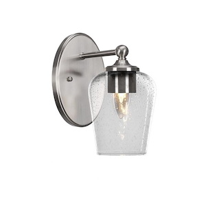 Capri - 1 Light Wall Sconce-9.5 Inches Tall and 5 Inches Wide